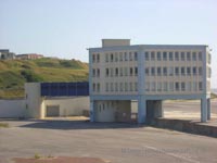 Tower block, used for more modern purposes now, still standing on the old hoverport site